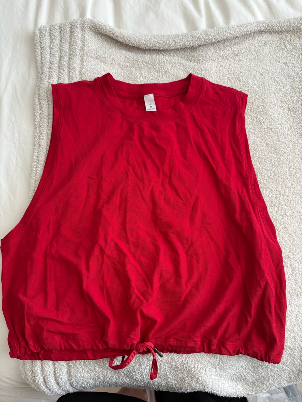 Lululemon Red Sleeveless Tank Top